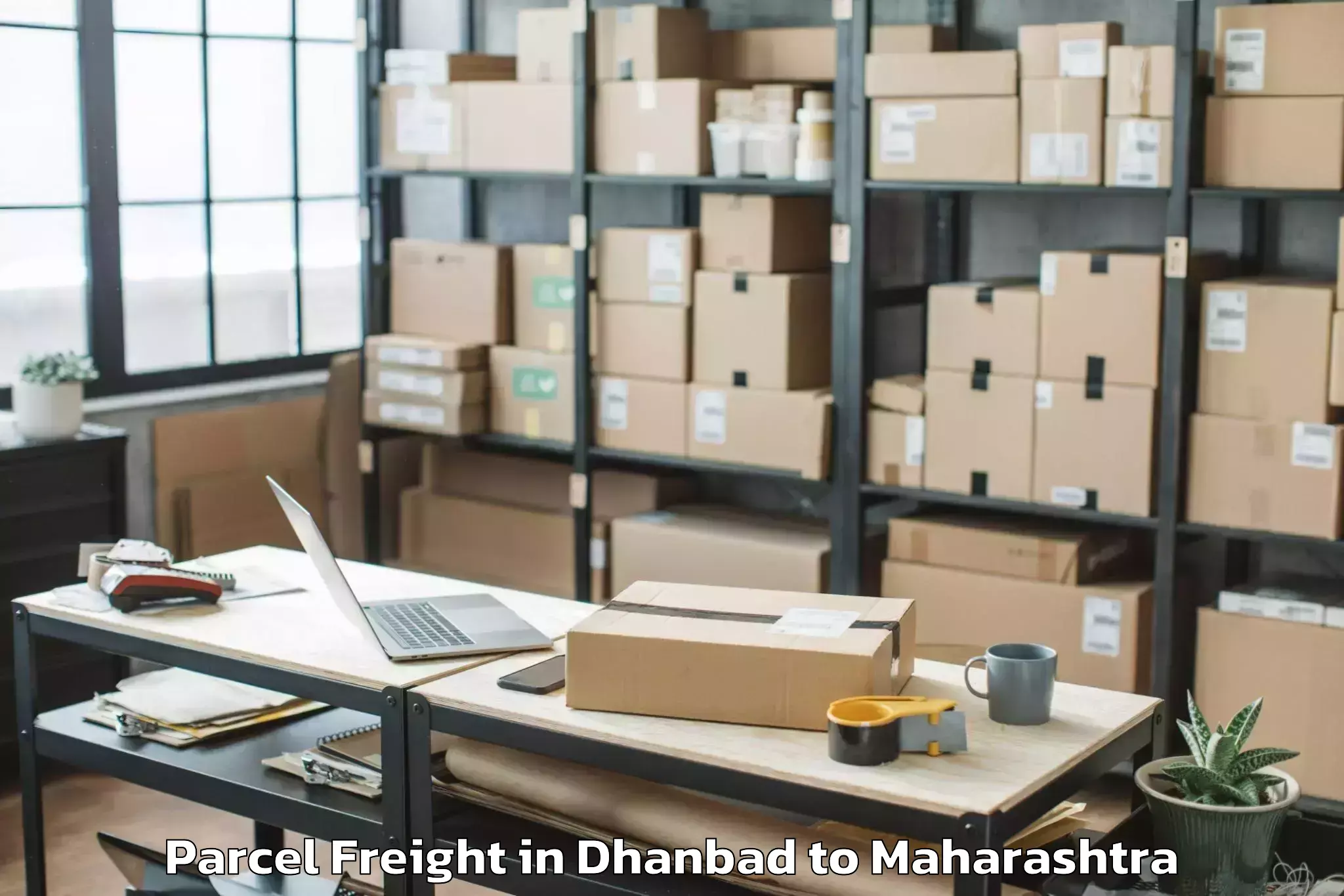 Reliable Dhanbad to Nevasa Parcel Freight